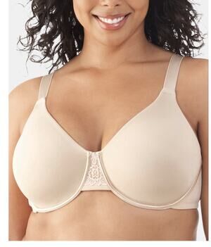 Vanity Fair Full Figure Beauty Back Smoothing Minimizer Bra 38G Beige 76080